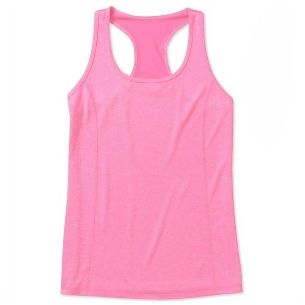 Danskin Women's Dri-More Pink Loose Fit Racerback Tank Top